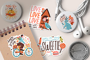 Valentine's day lettering stickers, a Decorative Illustration by Good Studio (Thumbnail 6 of 6)