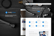 Piperoni - Plumber & Repair Services, a WordPress Template by Zemez (Thumbnail 1 of 6)