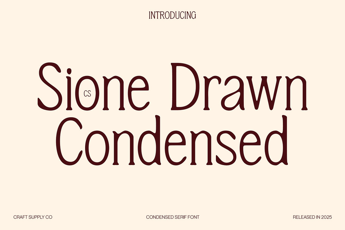 CS Sione Drawn, a Serif Font by Craft Supply Co. (Photo 1 of 8)