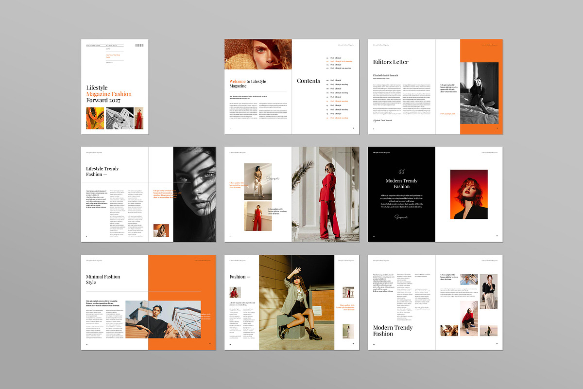 Lifestyle Magazine Template, a Magazine Template by ElvinPrint (Photo 13 of 14)