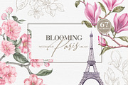 Blooming Paris. Motifs,Frame,pattern, an Illustration by Kotkoa (Thumbnail 16 of 21)