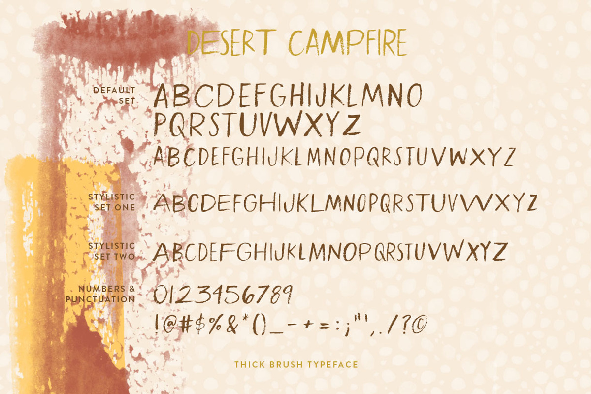 Desert Campfire Font preview 3