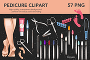Pedicure Nail Salon Clipart, a Work Illustration by Serghei Caraulan (Thumbnail 4 of 4)