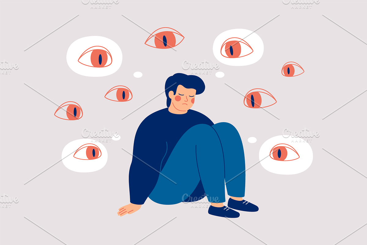 Paranoid Thoughts, a Healthcare Illustration by Mary Long (Photo 2 of 2)