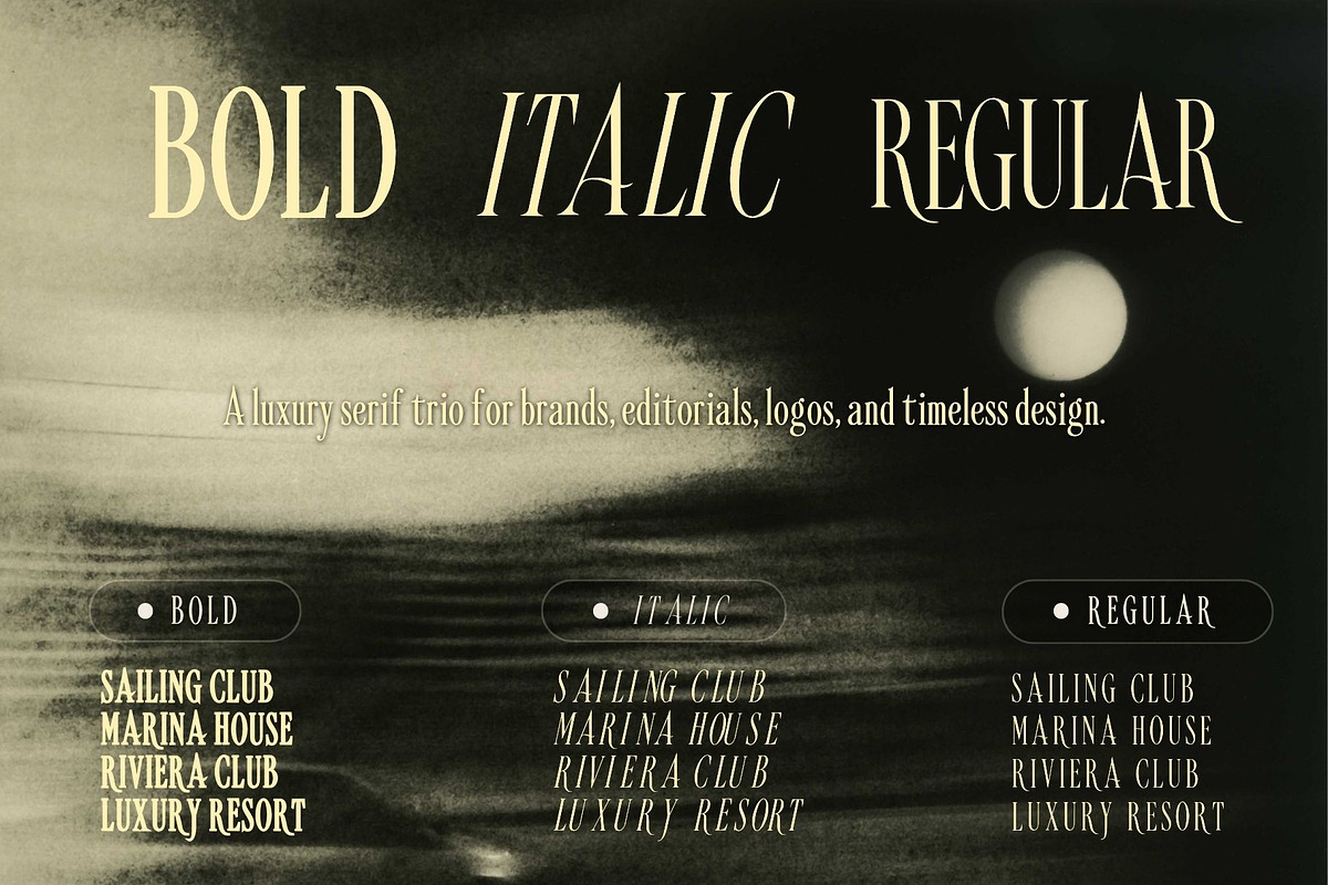 Marivonne Serif Trio, a Serif Font by Voleshads (Photo 2 of 15)