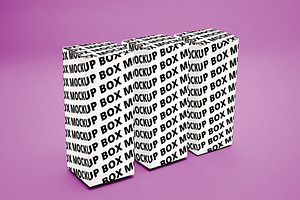 3 Box Mockup