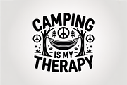 Camping Quote T-Shirt Bundle, an Illustration by Gfx_Store (Thumbnail 4 of 6)