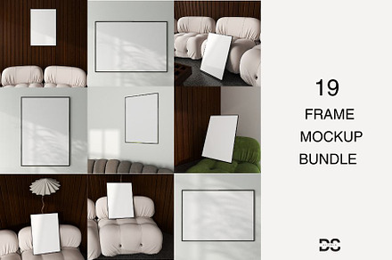 19 Bundle Frame Mockup, a Household Mockup by DSTUDIO888