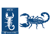 Stylized Scorpion Vector Art, an Object Illustration by CarWrap design (Thumbnail 2 of 3)