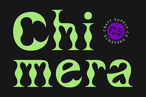 CS Chimera Psychedelic Font