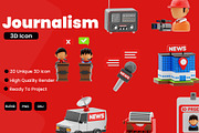 Journalism 3D Icon Pack, a 3D by novia99design (Thumbnail 1 of 6)