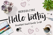 Hello Bethy, a Script Font by Olexstudio (Thumbnail 1 of 7)