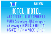 Hotel Motel font, a Font by weknow (Thumbnail 1 of 5)