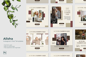 Alisha - Instagram Post Template