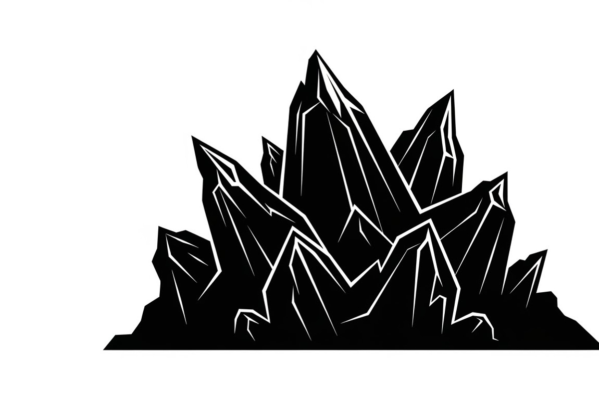 collection of volcano silhouettes, an Illustration by Amazin_art (Photo 22 of 31)