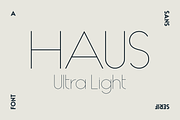 HAUS Sans Ultra Light, a Sans Serif Font by MARTINI Type Designer (Thumbnail 1 of 5)