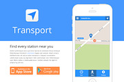 Transport - App Template (HTML/CSS), an App Template by iamstratos (Thumbnail 1 of 4)