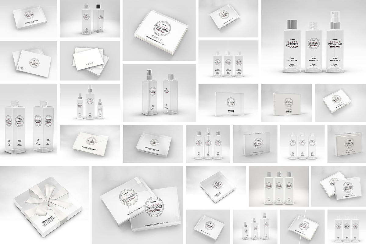 BUNDLE: Clear Packaging Mockups, a Cups & Container Mockup by INCDesign (Photo 9 of 11)