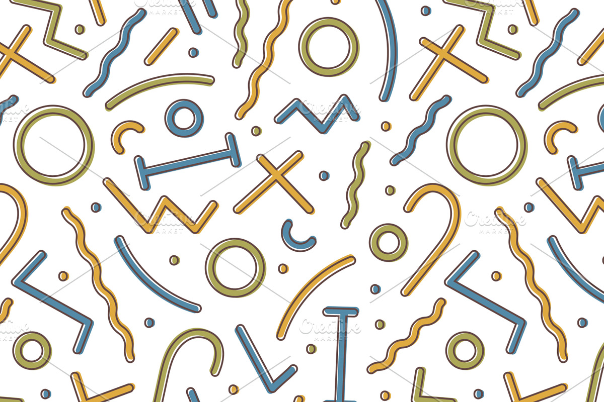 Abstract seamless patterns, a Pattern Graphic by Good Studio (Photo 2 of 6)
