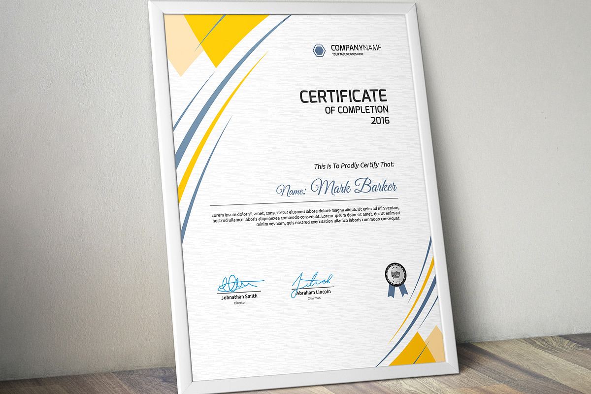 Certificate Word | PSD | AI, a Stationery Template by Curve Design (Photo 5 of 6)
