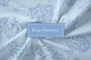 Blue Peonies seamless patterns, a Pattern Graphic by ANAKOTO (Thumbnail 9 of 16)