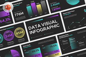 Data Visual Infographic Powerpoint, a Presentation Template by rgbryand