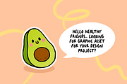 Healthy Friends Character, a Food Illustration by Cruizy & Co (Thumbnail 2 of 6)