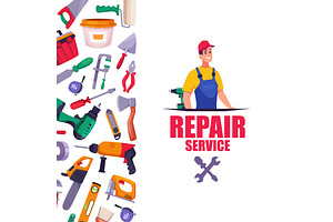 Repair service. concept background, an Illustration by Onyx