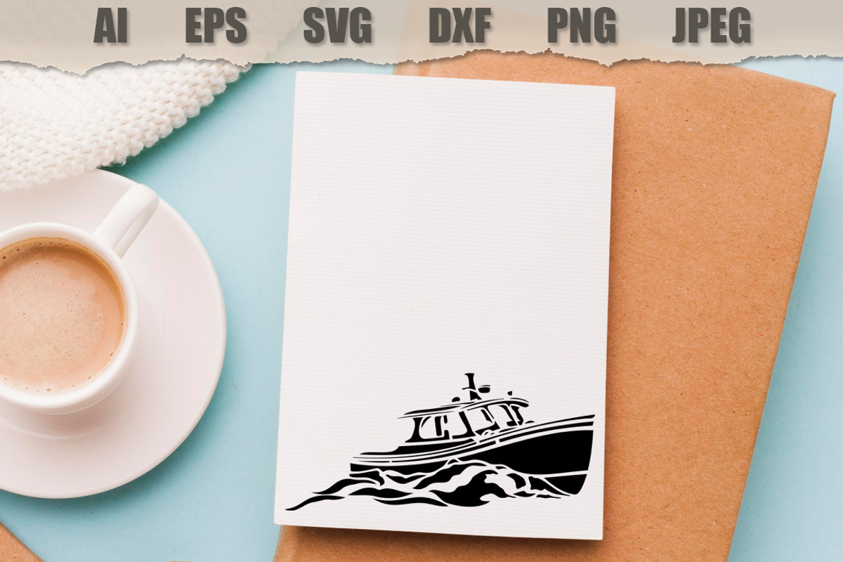 Stencil Boat, a Technology Illustration by MARYCRAFTIRIA (Photo 3 of 3)