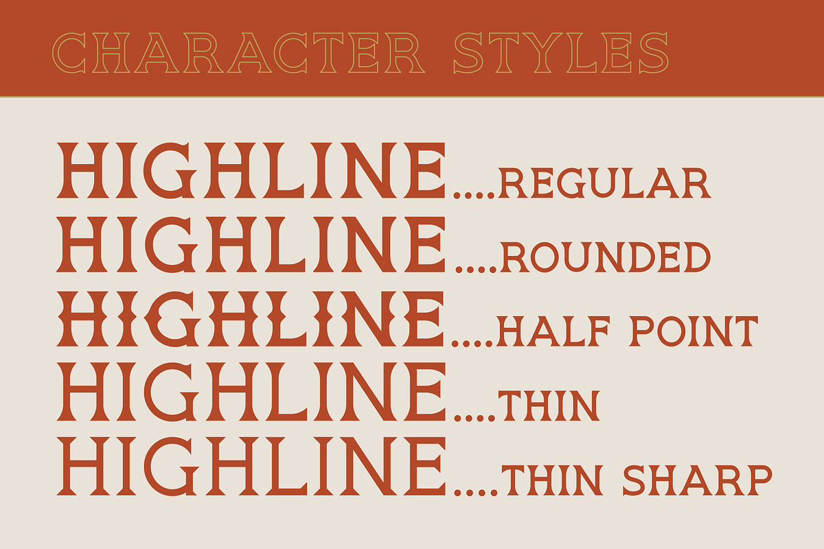 HIGHLINE Font | Vintage Font, a Serif Font by NienowBrand (Photo 7 of 10)
