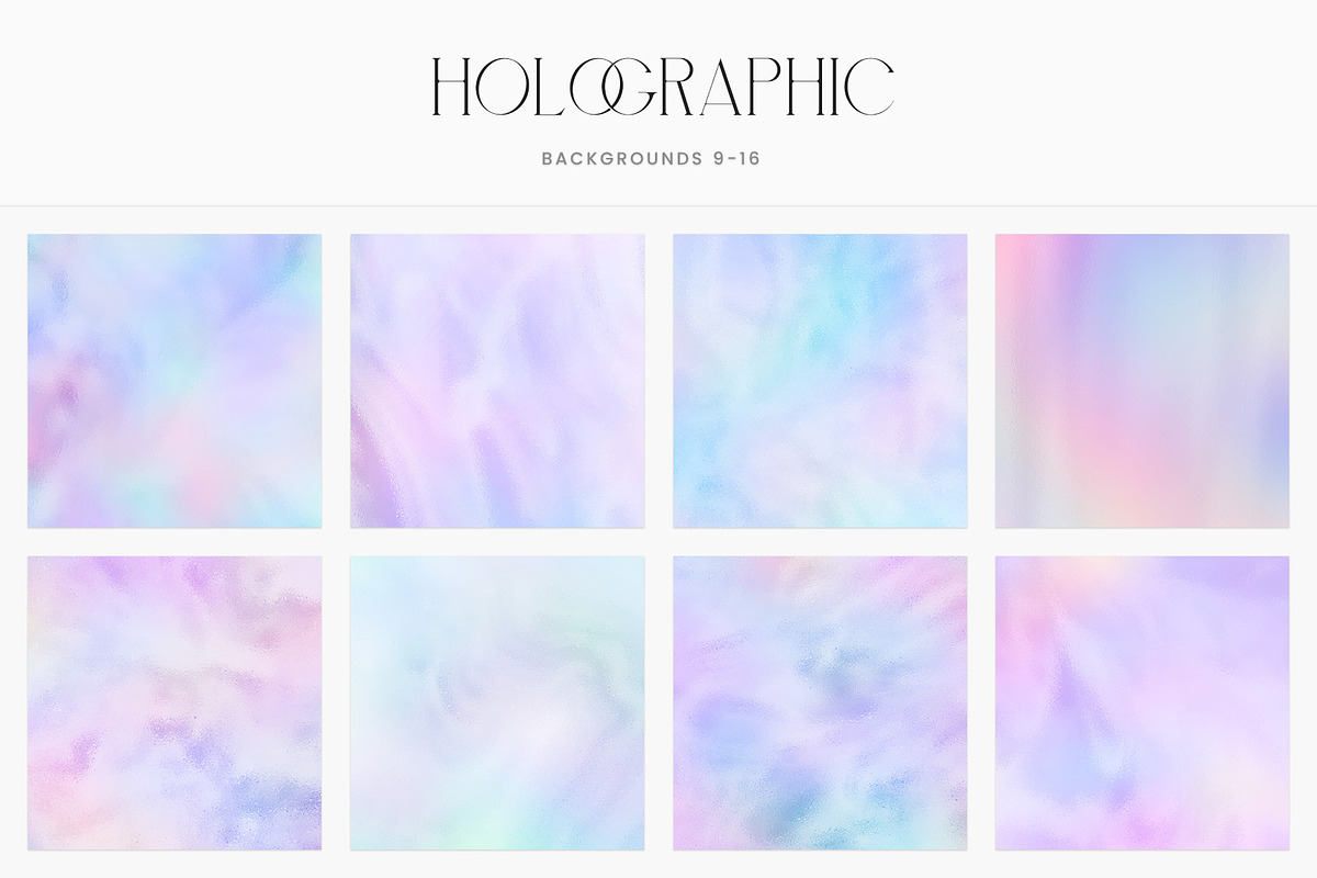Holographic Foil Paper Textures, a Texture Graphic by Aurora Graphics (Photo 4 of 5)