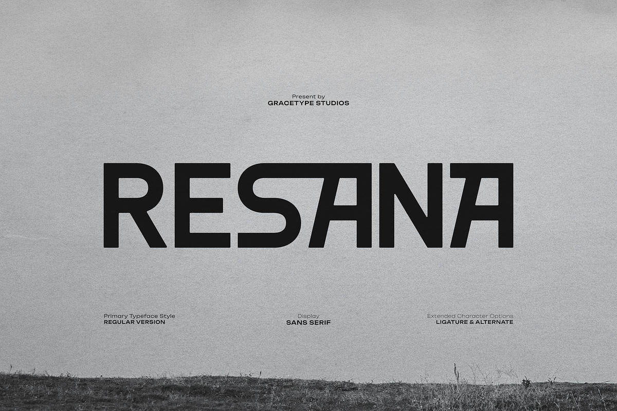 Resana | Display Sans Serif, a Sans Serif Font by gracetype_studio (Photo 1 of 12)
