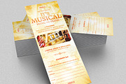 Musical Concert Ticket Template, a Templates & Theme by Godserv Designs (Thumbnail 1 of 2)