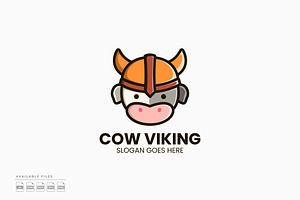 Cow Viking Logo, a Branding & Logo Template by Zeer Graphic
