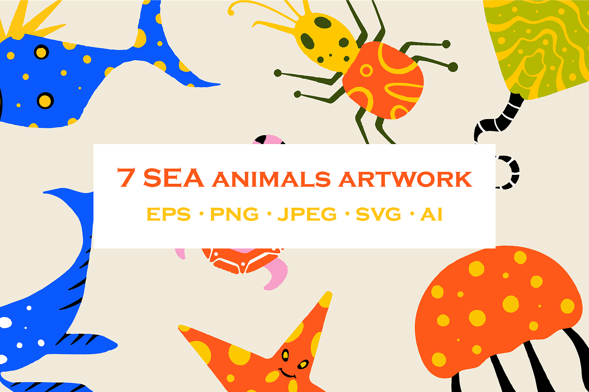 Sea Animals Element, a Graphic by HunEyy (Photo 1 of 10)