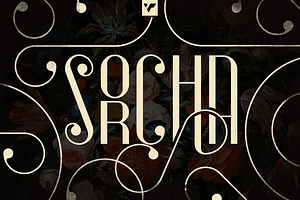 Sorcha Display Font Swashes