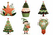 Christmas Clipart Bundle, an Illustration by Daily.Designs (Thumbnail 3 of 5)