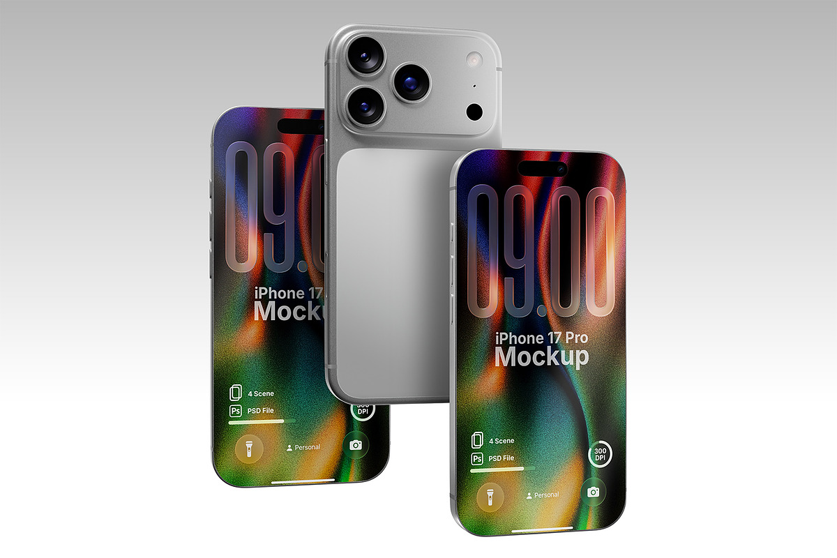 High Quality iPhone 17 Pro Mockup, an iPhone Mockup by Nathatype (Photo 4 of 9)