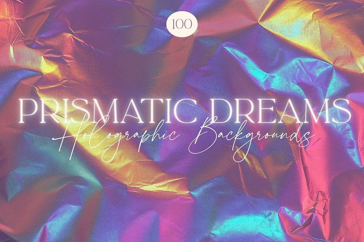 Prismatic Dreams Holographic, a Background Graphic by Anzhelika (Photo 1 of 10)