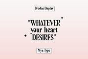Broden Display - Unique Modern Serif, a Serif Font by Myn Type (Thumbnail 10 of 16)