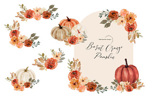 Burnt Orange Arch Pumpkin Clipart