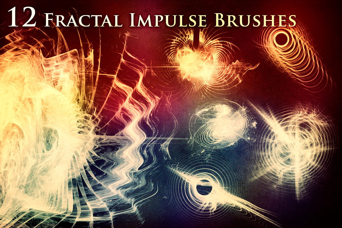 12 Fractal Impulse Brushes, a Brush Add-On by xresch
