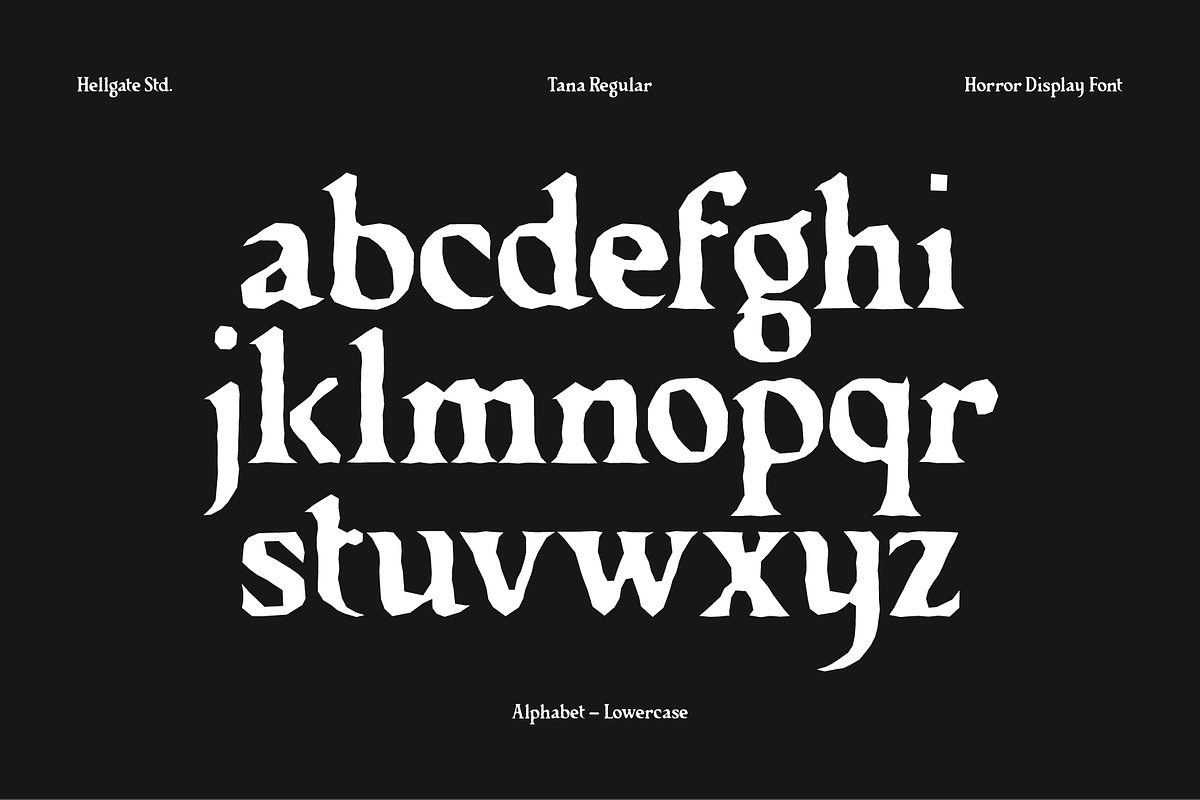 Tana Horror Display Font, a Serif Font by GRVS Studio (Photo 4 of 7)