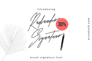 Radiandce Brush Signature Font