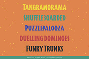 Tangram – Mid-Century Display Font, a Sans Serif Font by OakstoneCreative (Thumbnail 3 of 11)
