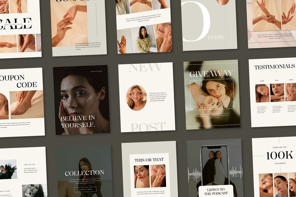 4-in-1 Instagram Bundle CANVA, a Templates & Theme by BoldNStudio (Photo 8 of 15)