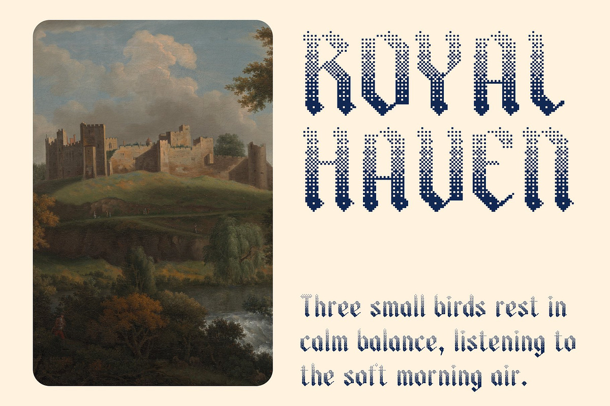 CS Salient Halfpixel, a Blackletter Font by Craft Supply Co. (Photo 5 of 8)