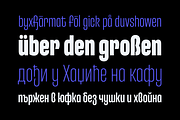 Entrofly — condensed font family, a Sans Serif Font by Slava Antipov (Thumbnail 5 of 14)