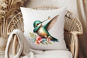 Cute Dabbing Hummingbird Sublimation, an Illustration by Pixels.Craft (Thumbnail 7 of 7)