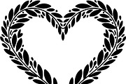Decorative Heart Silhouette Bundle, an Illustration by Designs_River (Thumbnail 17 of 45)